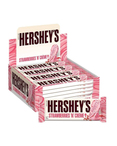 Hersheys Strawberries  Creme Ice Cream Flavored Standard Size Candy Bar
